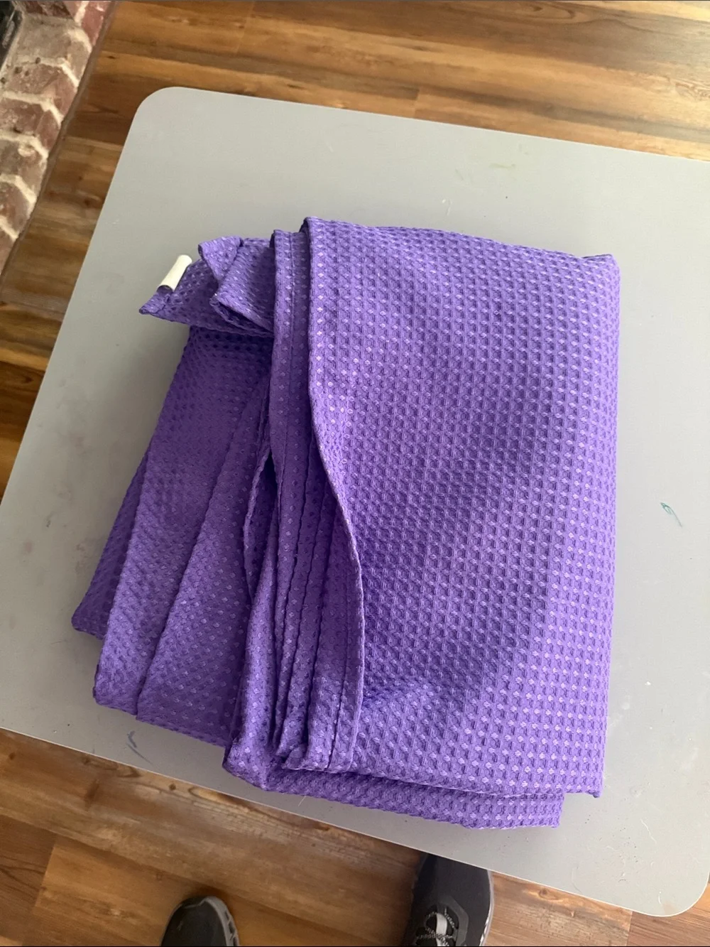 Purple Waffle Weave Fabric Comforter